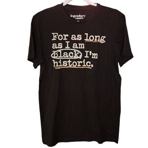 Legendary Rootz Black History Graphic T-Shirt Mens XS NWT Historic Statement Tee